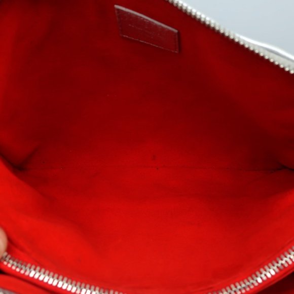 LOUIS VUITTON COUSSIN PM SHOULDER BAG SILVER MONOGRAM EMBOSSED LEATHER CROSSBODY - Picture 10 of 12